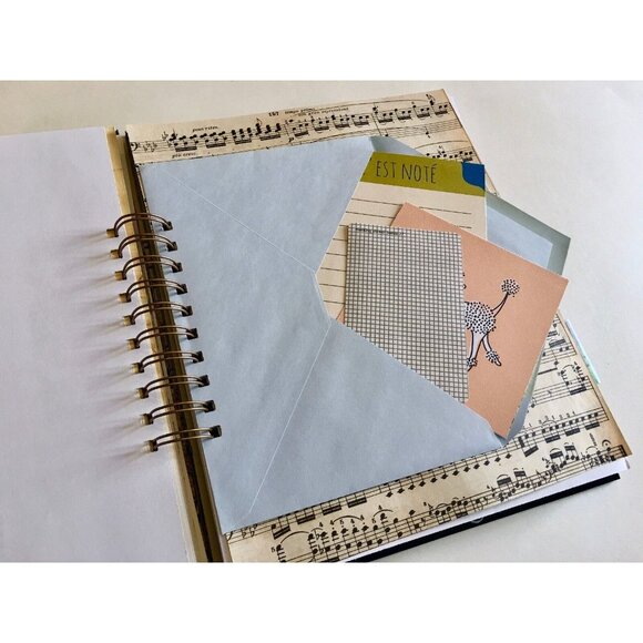 Blank Art Junk Journal Spiral Bound Vintage Mixed Page u Smash Book Canyons and - Picture 7 of 11